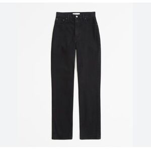 Abercrombie & Fitch 90's Straight Ultra High Rise Jeans , Size 29 Long, Black